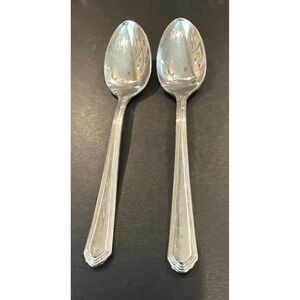 Lenox Archway Soup Spoon Spoons 18/10 Stainless Steel Flatware Set Of 2